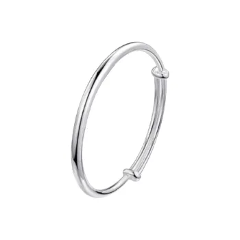 CHINA GOLD S999 Fine Silver Bangles Women's
