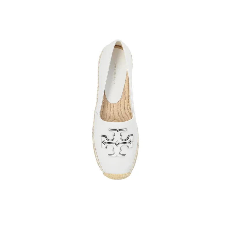 TORY BURCH Double T Leather Espadrilles-4