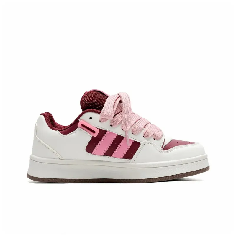 T628 Low Top Skateboard Shoes Unisex Maroon-3