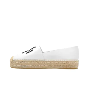 TORY BURCH Double T Leather Espadrilles