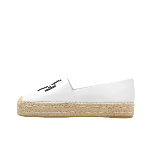 TORY BURCH Double T Leather Espadrilles