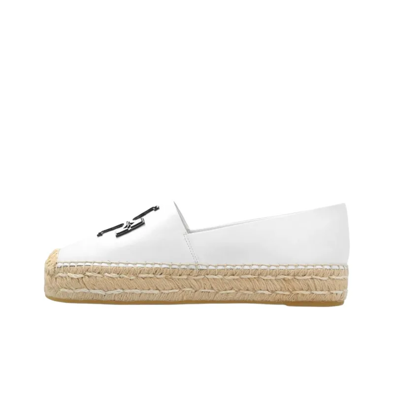TORY BURCH Double T Leather Espadrilles-0