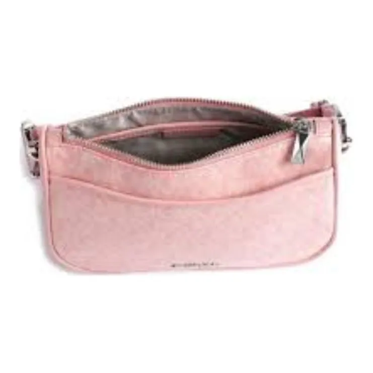 MICHAEL KORS Cotton Crossbody Bag Women's Pink-4