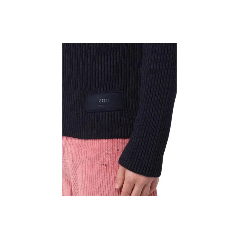 AMIPARIS Paris High Neck Ribbed Jumper-4