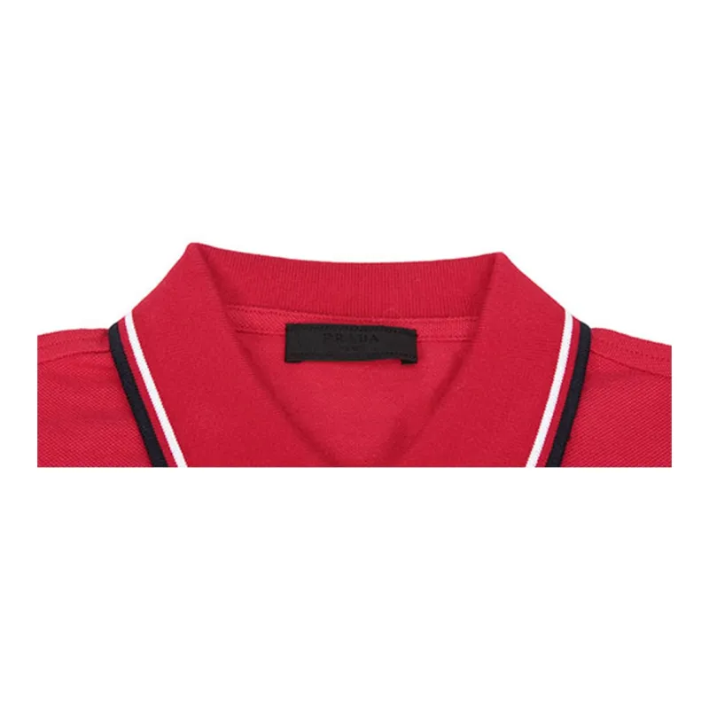 PRADA Polo Shirts Men Red-4