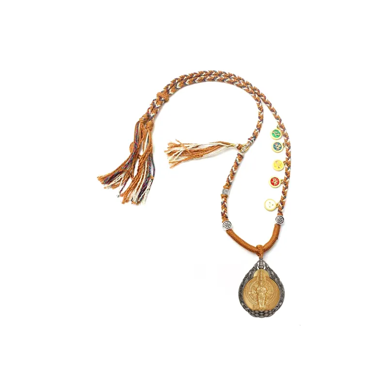 Jade Linmen Brass Necklaces Unisex-0