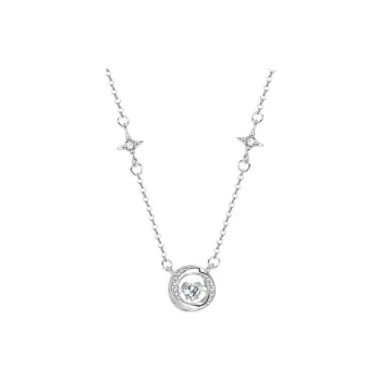 KINGFOCUS Sterling Silver Collarbone Chain Women's