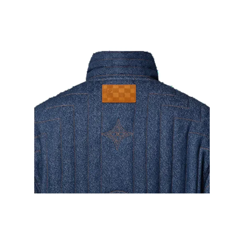 LOUIS VUITTON Quilted Denim Jacket-4