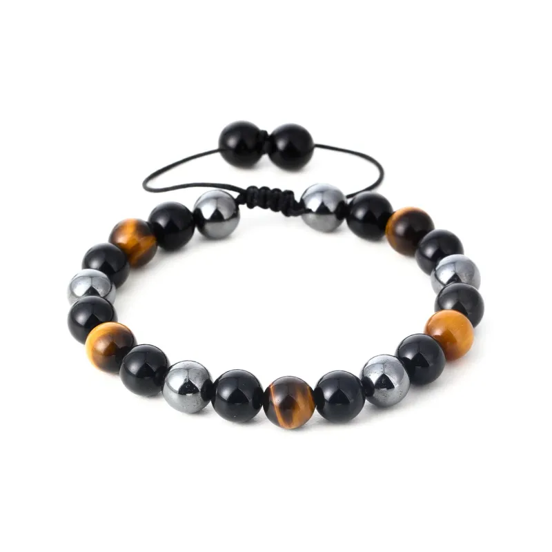 FOREVER MELODY Tiger's Eye Stone Bracelets Unisex-0