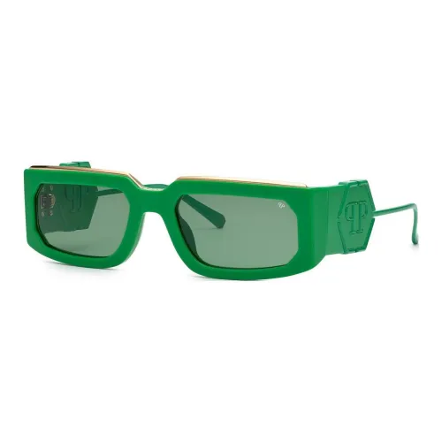 PHILIPP PLEIN Acetate Square Sunglasses Unisex Green