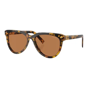 MIU MIU Tortoiseshell effect Round Sunglasses