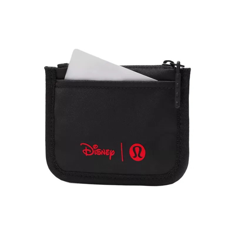 Lululemon × Disney Collaboration Polyester Card Holder Unisex Black-1