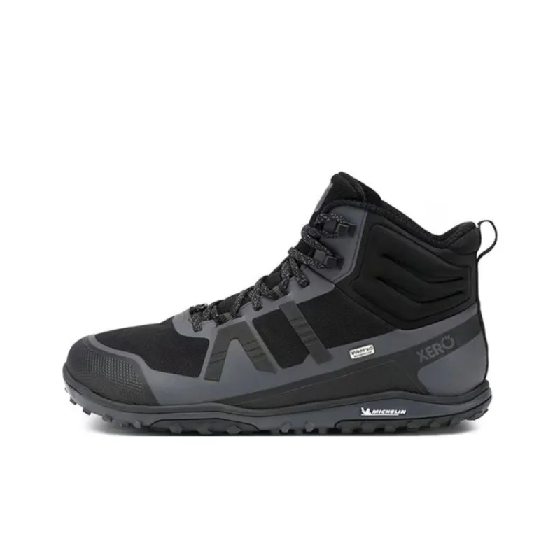 Xero Shoes Anti-Slip Wear-Resistant Mid-Top Hiking Shoes Men's Black Gray-0