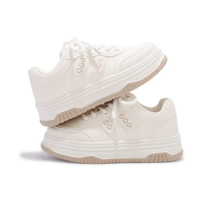Shen Linsen Cushioning Slip Resistant Low Top Casual Shoes Women's Beige-5