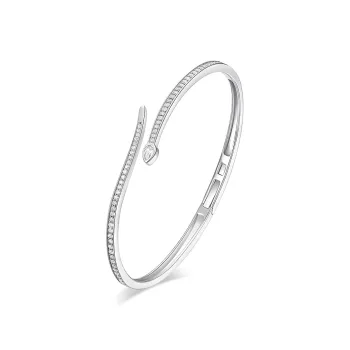 KADER 999 Fine Silver Bangles Women's Silver