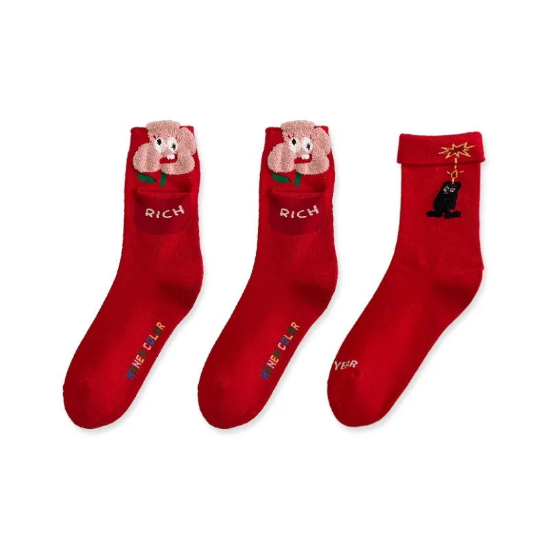 Moremoli Mid Calf Socks Women's 3 Pack-1