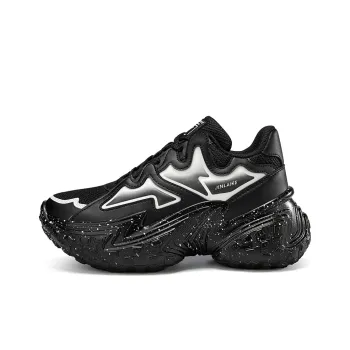 Kinglake Anti Slip And Wear Resistant Height Increasing Low Top Chunky Sneakers Women's Black