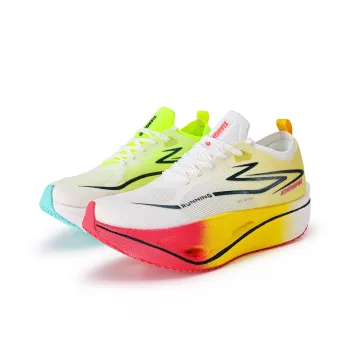 Xiangpao Low Top Running Shoes Unisex Mismatched Color Yellow Scroll And Blue Lantern