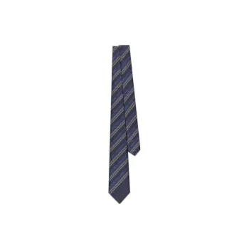 DIOR Silk Ties Men's Marine Blue
