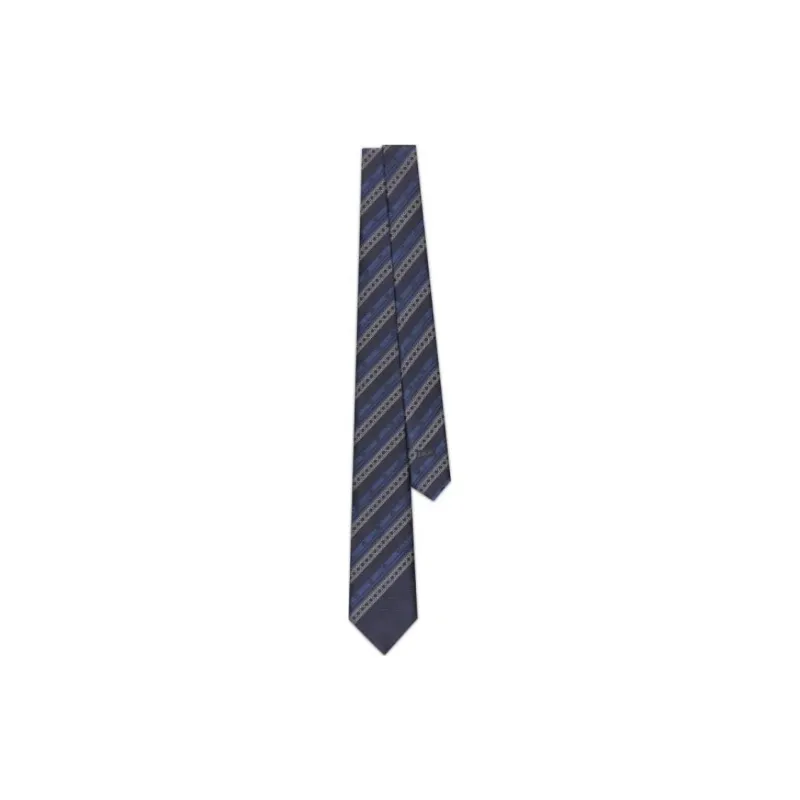 DIOR Silk Ties Men's Marine Blue-0