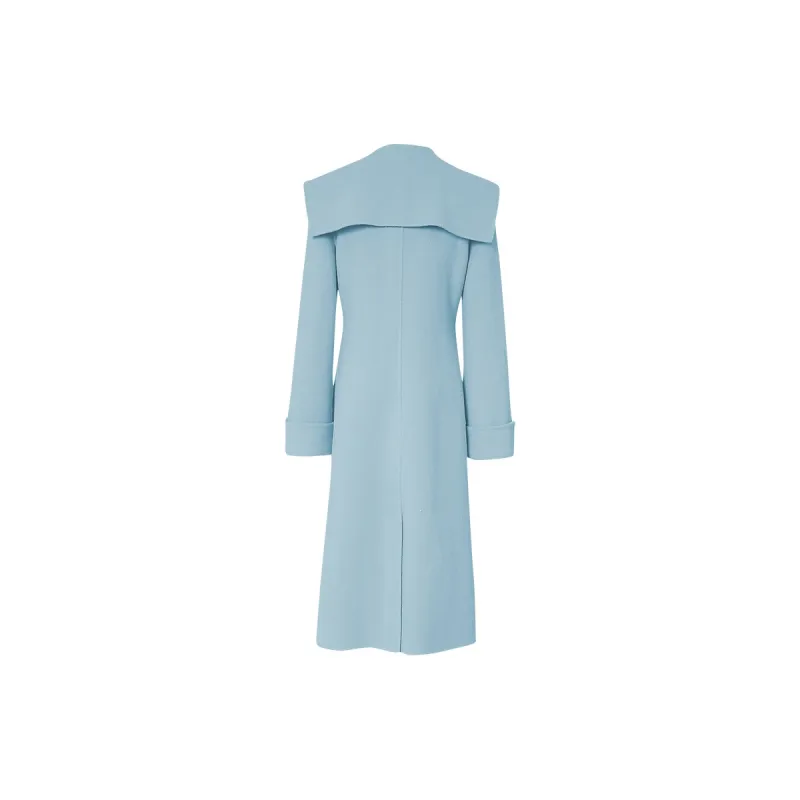 Duffy Fashion Velvet feel Coat Women's Cyan-1