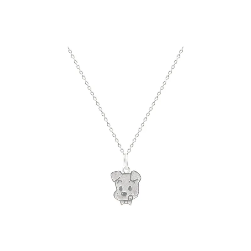 PARANOID PUPPY Sweater Chain 925 Sterling Silver Necklace Gift Set Unisex-9