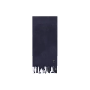 AMIPARIS Ami De Coeur Leather Patch Scarf