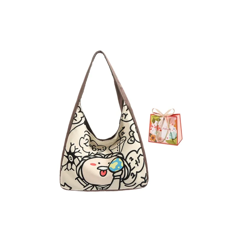 Cwatcun Fabric Shoulder Bag Regular Women's Multicolor-1
