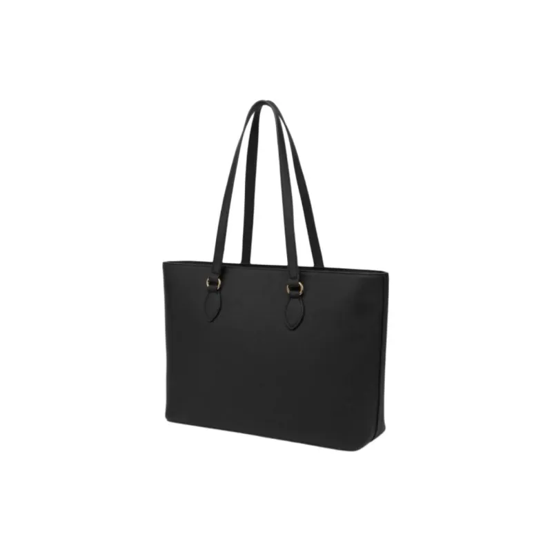 MOSCHINO Polyurethane Tote Bag Handbag Shoulder Bag Women's Black-1