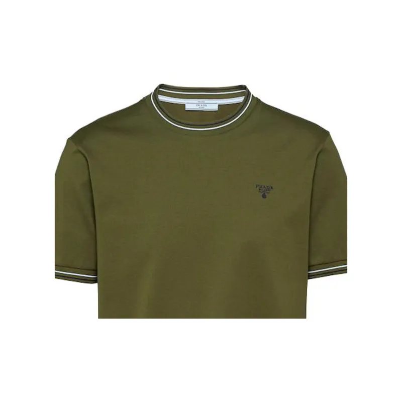 PRADA SS22 T-Shirt Men's Army Green-2