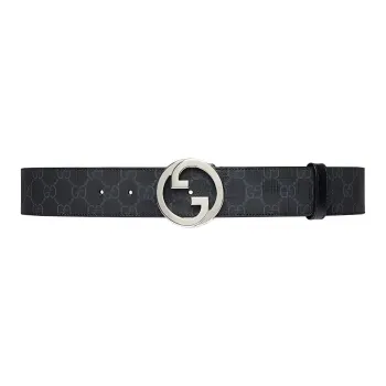 GUCCI Gg Supreme Buckled Belt