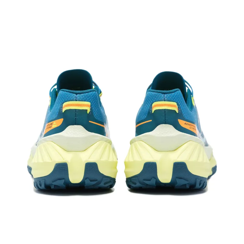 LiNing Dilu Wear Resistant Slip Resistant Low Top Running Shoes Men's Blue-4
