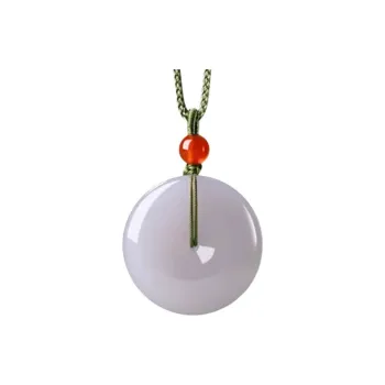 YUDI Hetian Jade Necklaces Smoky Purple Unisex