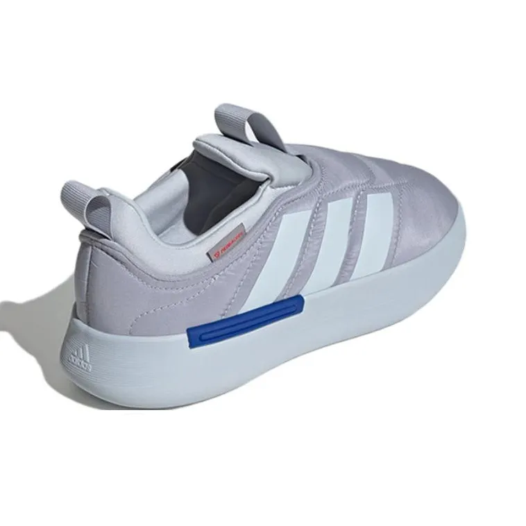 Adidas Adipuff Anti Slip Wear Resistant Low Top Casual Shoes Unisex Gray Blue-3