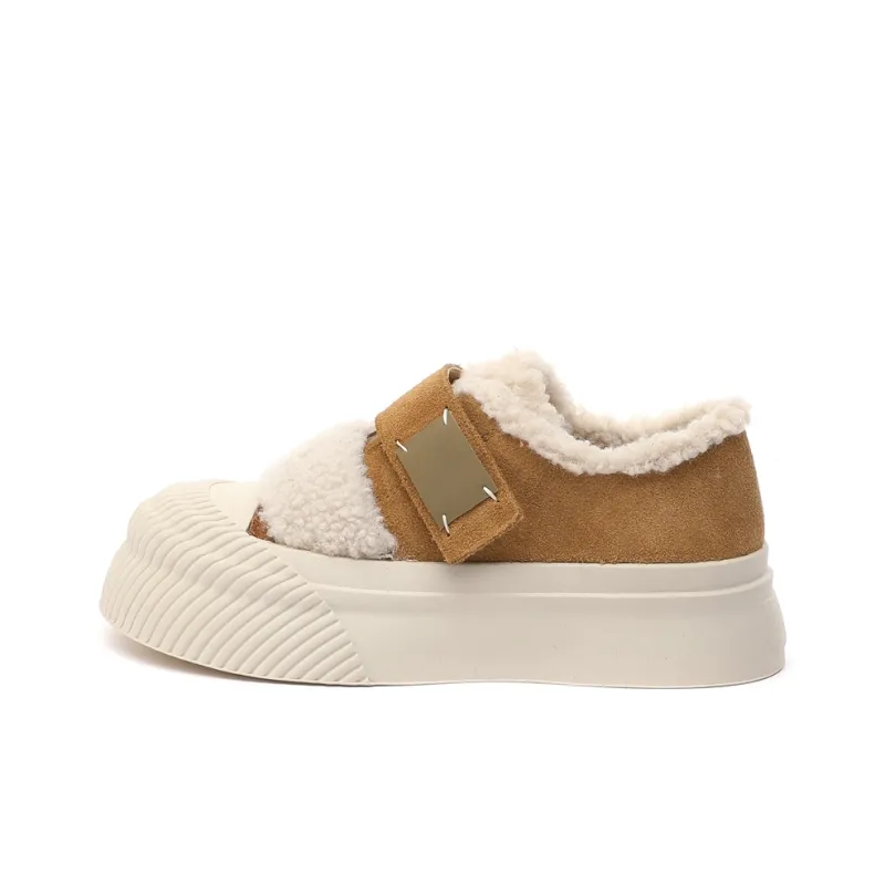 MEIZUSHENGHUI Slip Resistant Lightweight Warm Low Top Casual Shoes Women's-3
