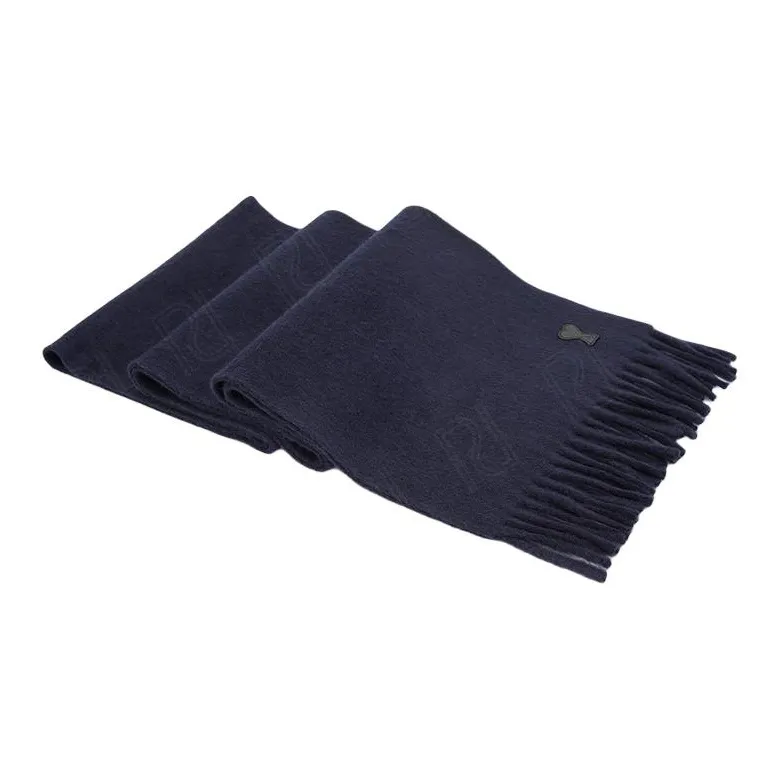 Ami Paris Ami De Coeur Leather Patch Scarf-3