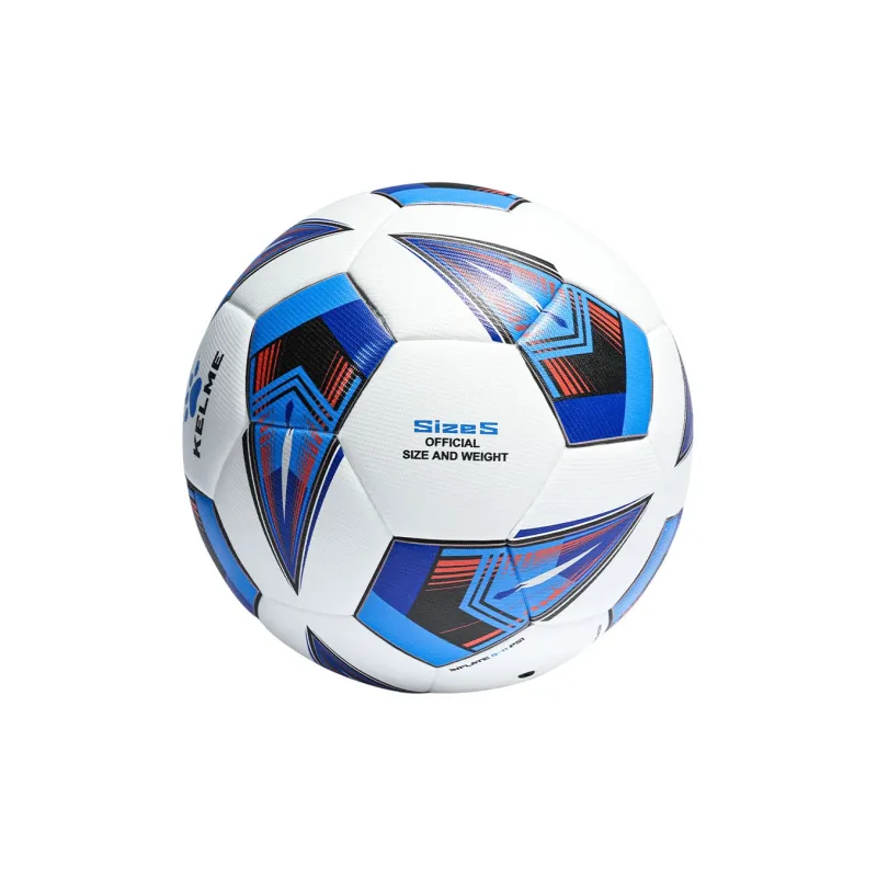 KELME Size 45 Soccer PU Seamless Thermal bonding Unisex White Blue-3