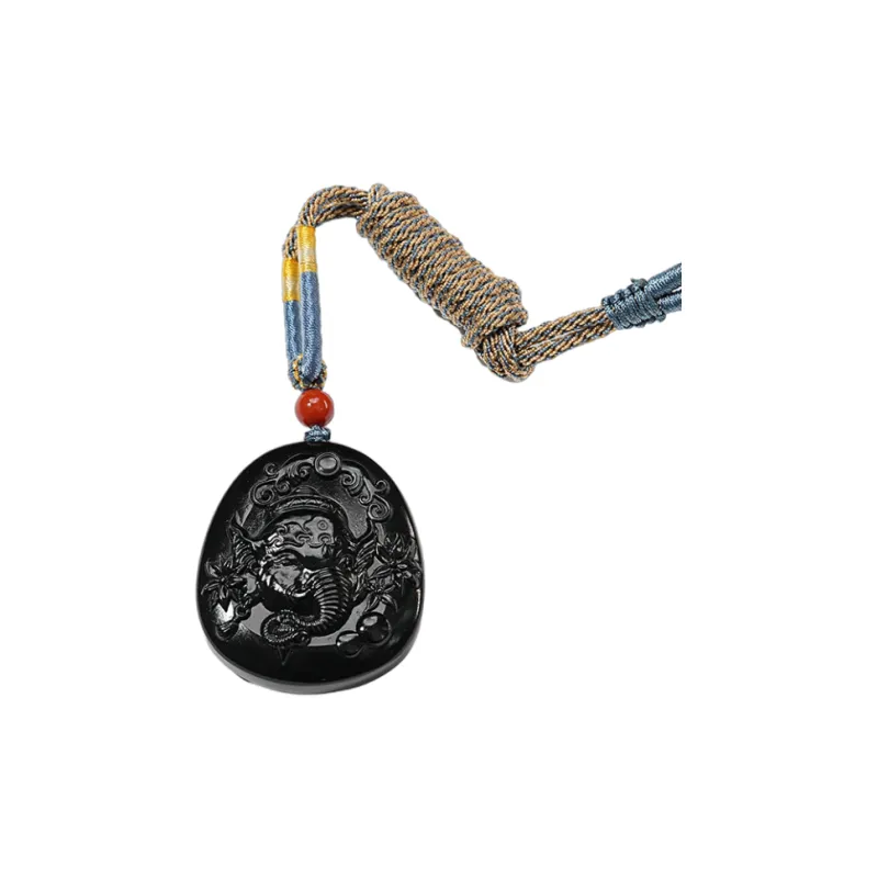 FANHAOGANG JADE Inkstone Necklaces Men's-0