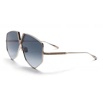 Valentino   Irregular Shape Sunglasses Unisex Gold