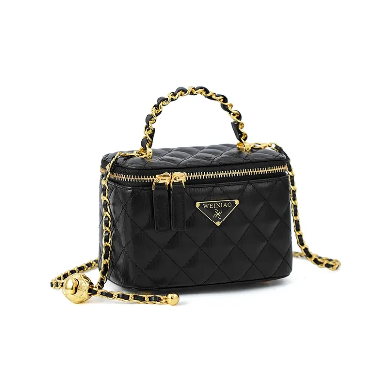 Vigno Synthetic Leather One Shoulder Handbags Regular Women's Black-1