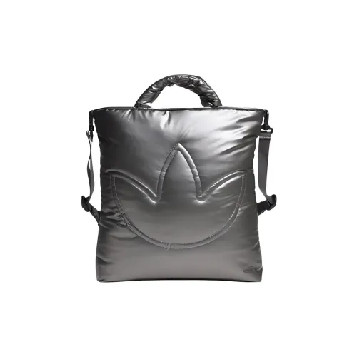 Adidas Originals Polyurethane Shoulder Bag Crossbody Bag Handbag Regular Unisex Silver Gray