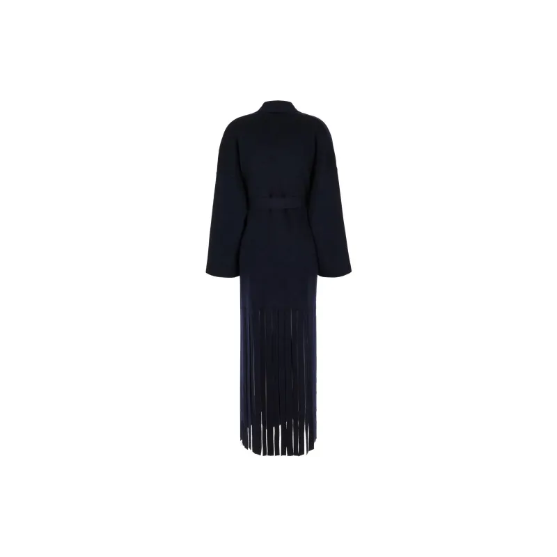 Alanui Fringed Edge Belted Coat-1