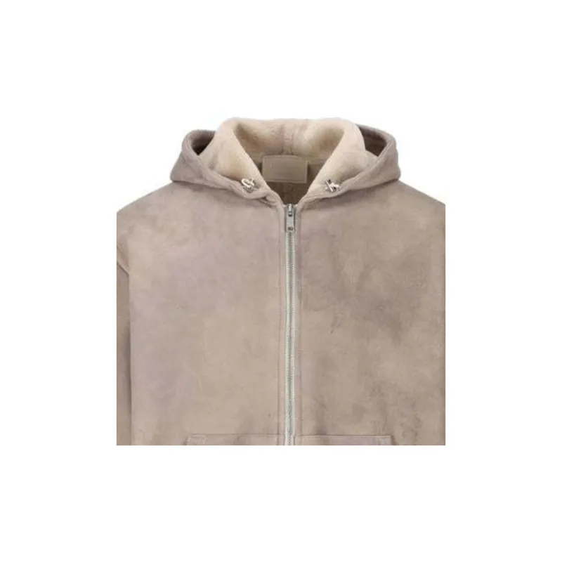 PRADA FW24 Leather Jacket Men's Gray Pink-3
