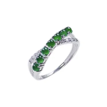 PUPAN Ice Glutinous Jadeite Rings Women's