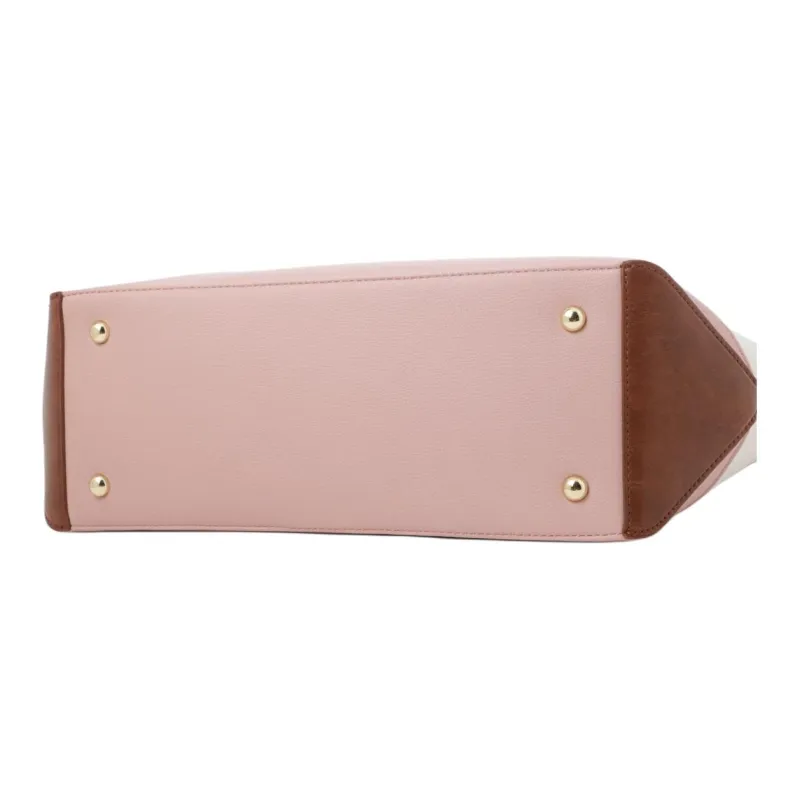 BEVERLY HILLS POLO CLUB Polyurethane Handbag Women's White & Pink-3