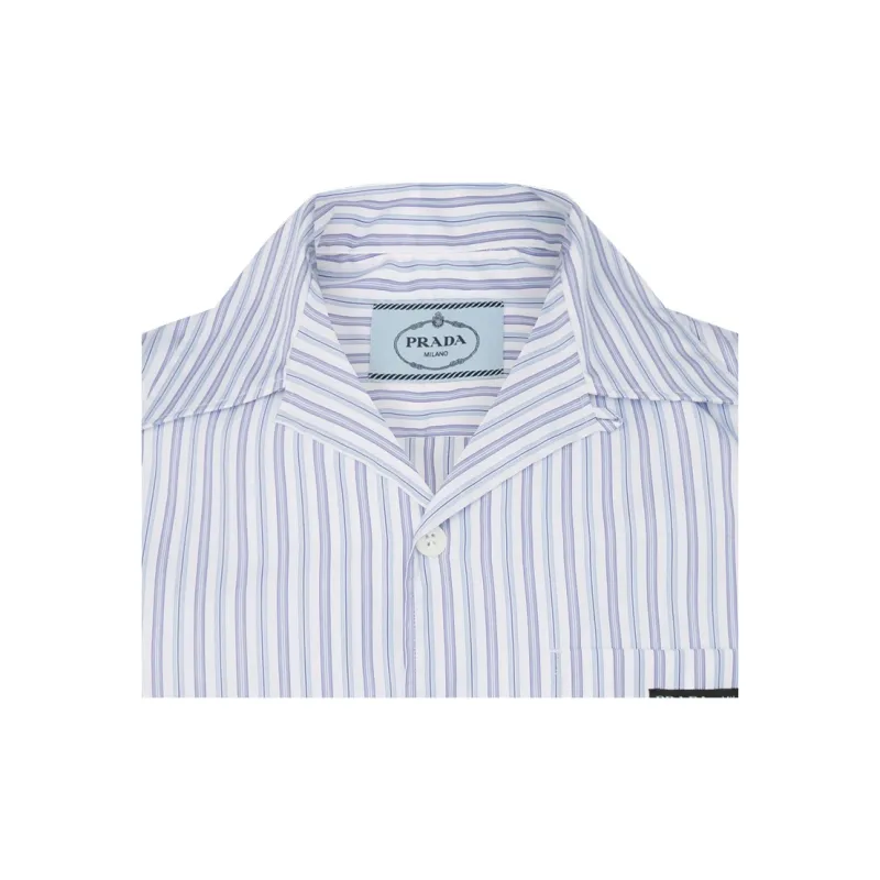 PRADA Shirts Men Blue-4