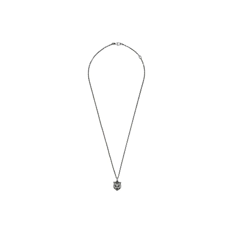GUCCI 925 Sterling Silver Necklaces Unisex Silver-1