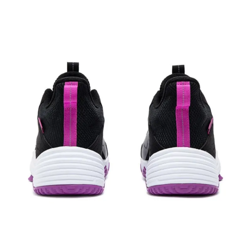 361° Burning Ball Game Cushioned Wear Resistant Breathable High Top Basketball Shoes Men's Black Purple-3