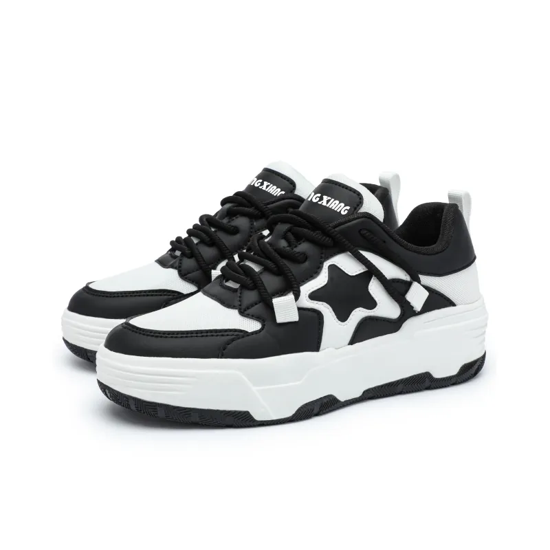 Singing Wear-Resistant Lightweight Height Increasing Low-Top Skateboard Shoes Unisex-3