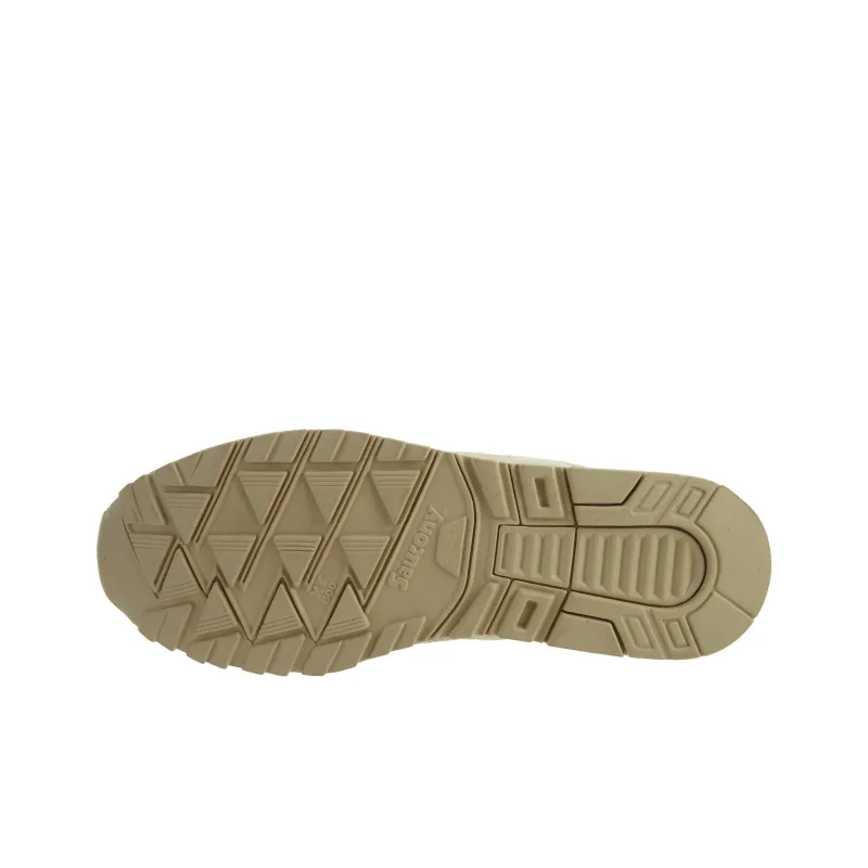 Saucony Shadow 5000 Slip-Resistant Breathable Low-Top Casual Running Shoes Men's Beige Red-3